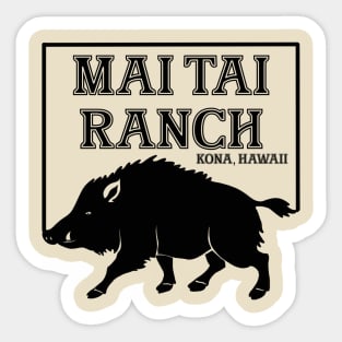 Hawaiian Boar Sticker